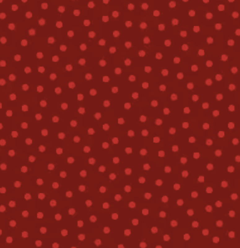 Red on Red Dots 4 inches