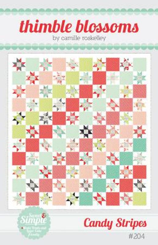 Thimble Blossoms candy stripes