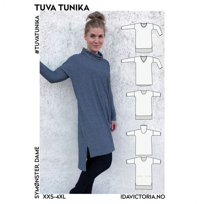 Hovedbilde Tuva Tunika (XXS-4XL) Mønster