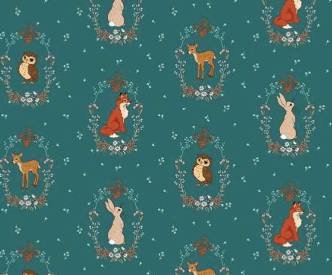 Hovedbilde Teal Animal Vignettes