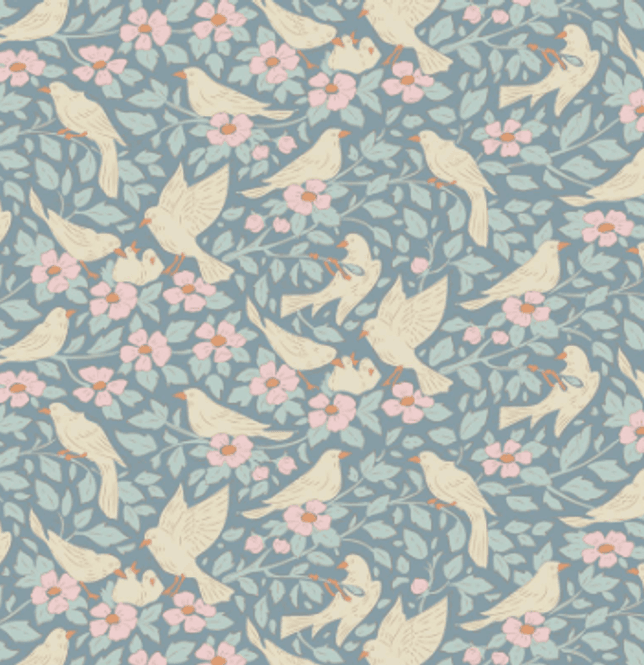 Hovedbilde Tilda Songbird 100651 Ava Blue Songbirds Floral